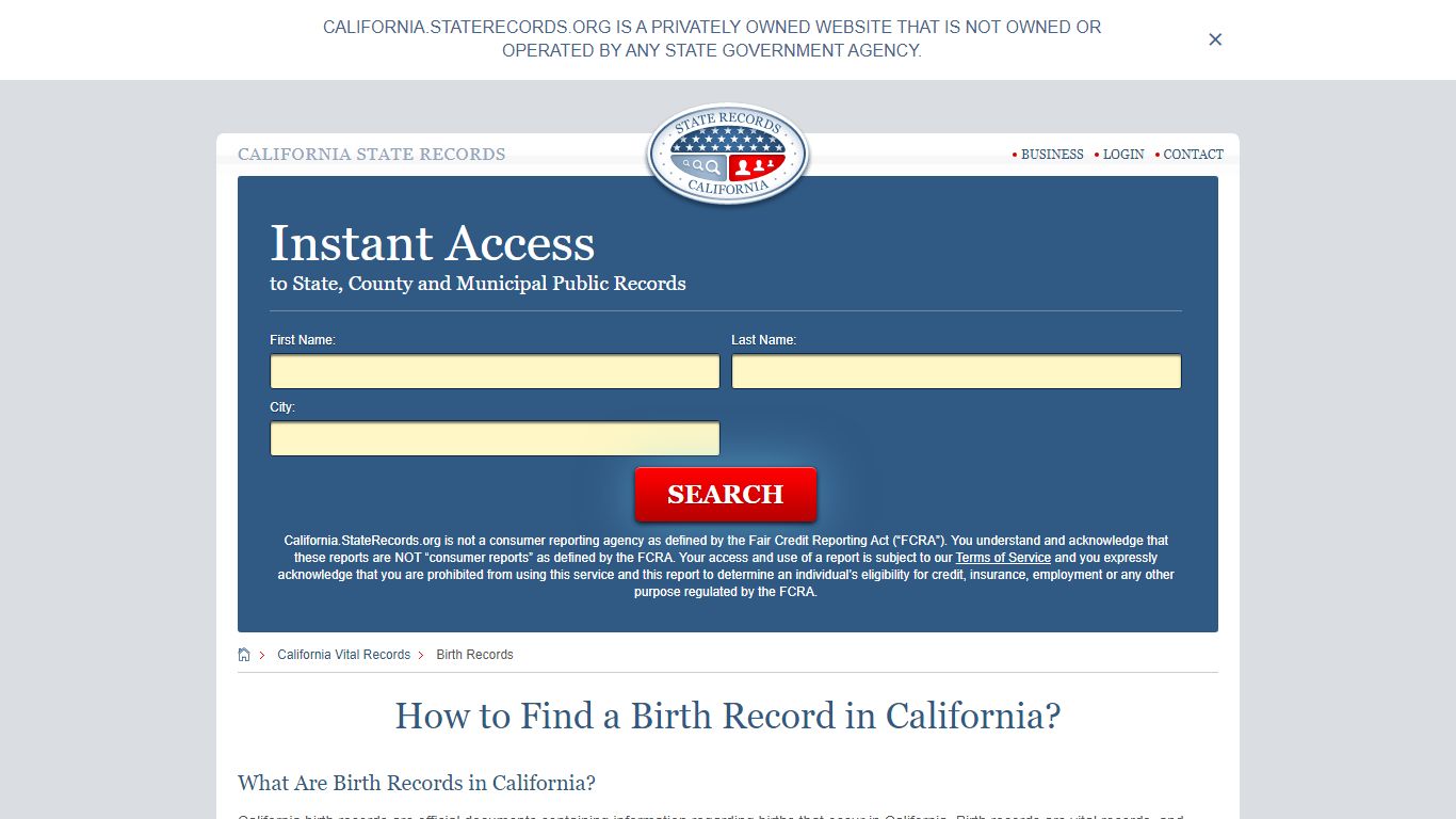 How to Find a Birth Record in California? - State Records
